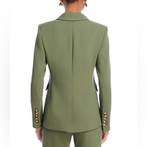 Veronica Beard Miller Dickey Blazer in Stone Army - Picture 4 of 9